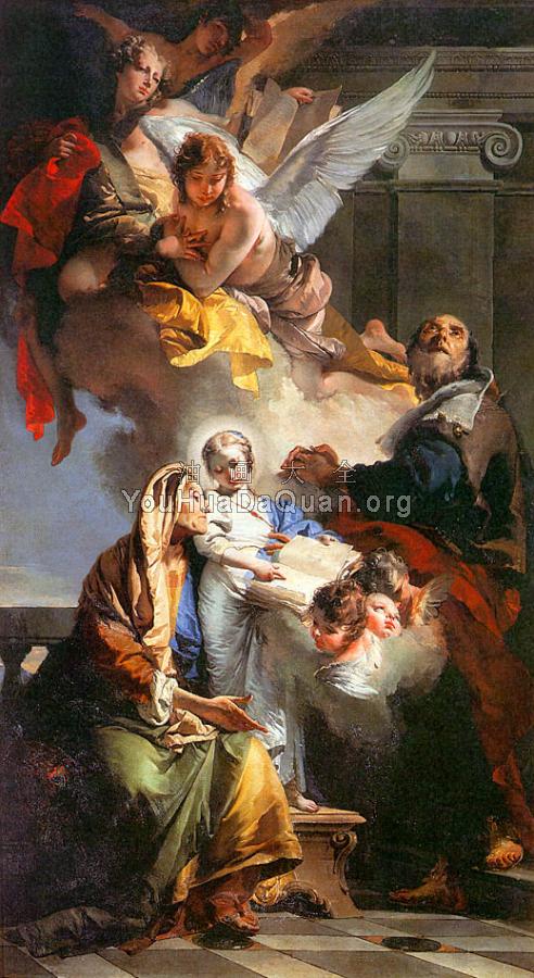 The Education of the Virgin Mary - 乔瓦尼·巴蒂斯塔·提埃波罗